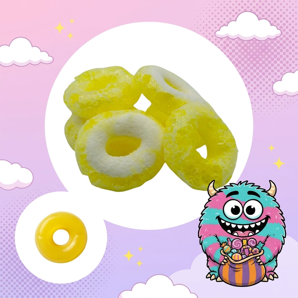 Halal Banana-Gummies – Gefriergetrocknete Bananen-Ringe vorher nachher