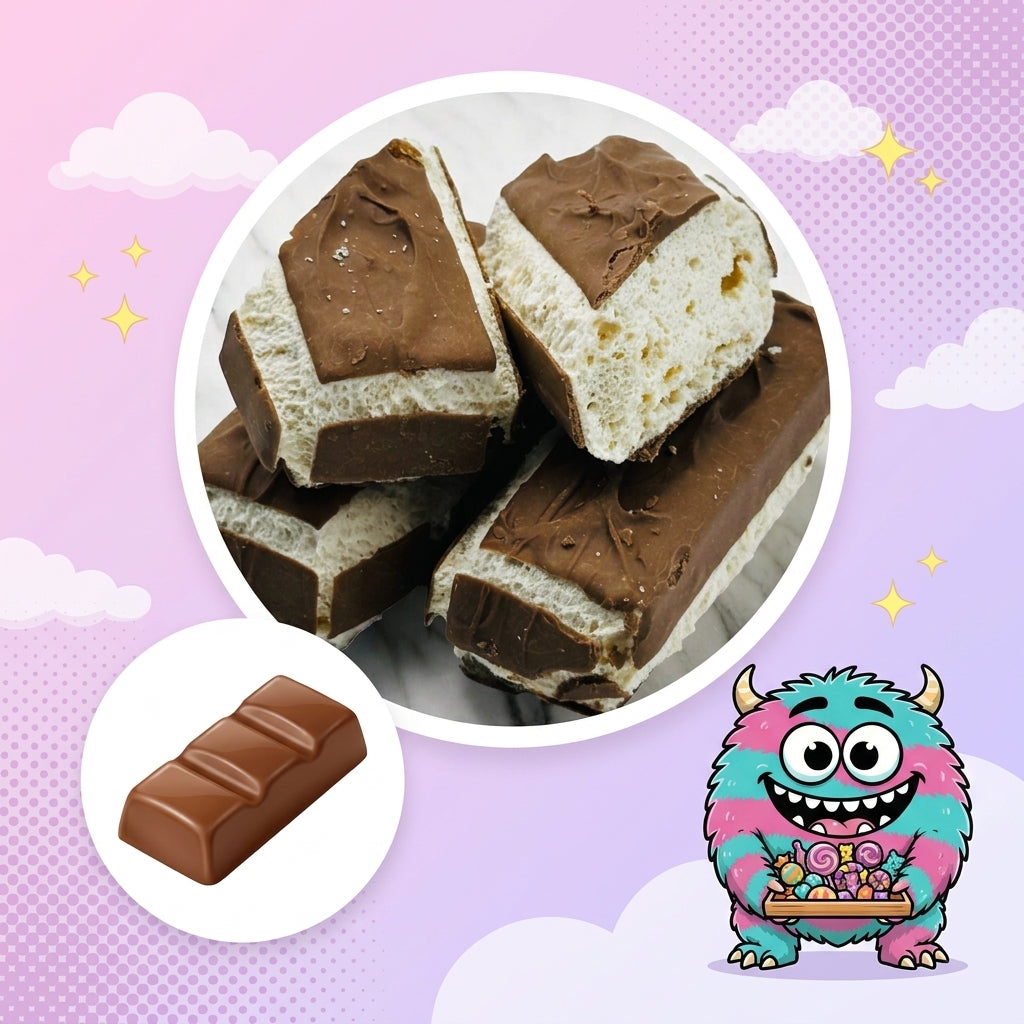 Halal Milky-Crunch – Gefriergetrocknete Schoko-Karamell-Riegel