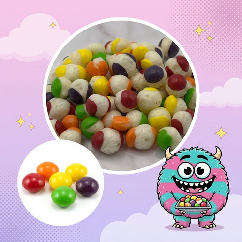 Halal Regenbogen-Pop – Gefriergetrocknete Frucht-Dragees