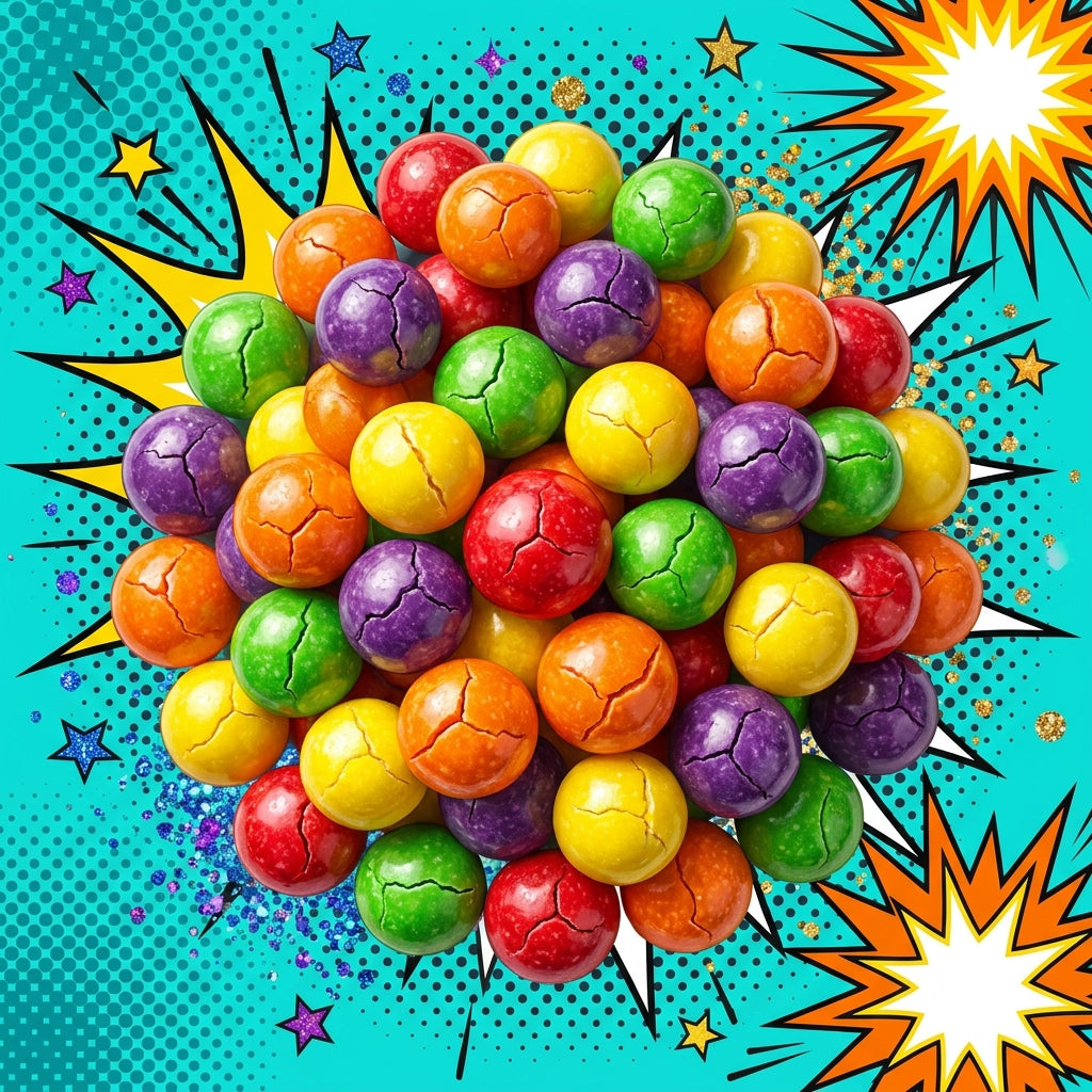 Halal Regenbogen-Pop – Gefriergetrocknete Frucht-Dragees