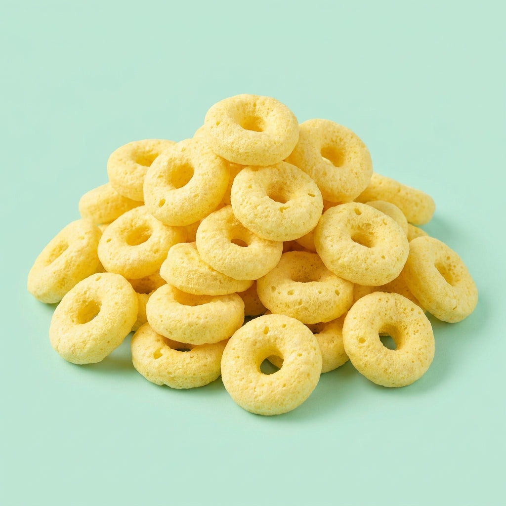 Halal Banana-Gummies – Gefriergetrocknete Bananen-Ringe – Nahaufnahme