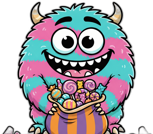 Naschmonster Maskottchen